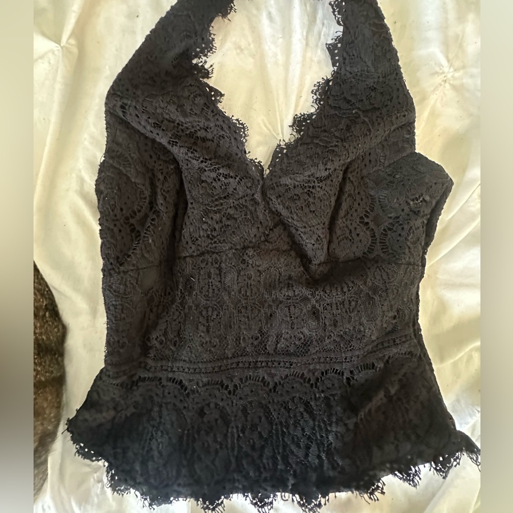 vintage structured corset halter top